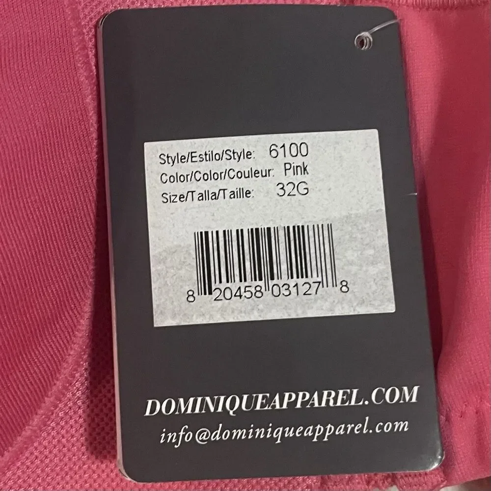 Dominique Zoe Pro Max Support Sport Jogging Running Exercise Bra Pink 32G New - Picture 7 of 7